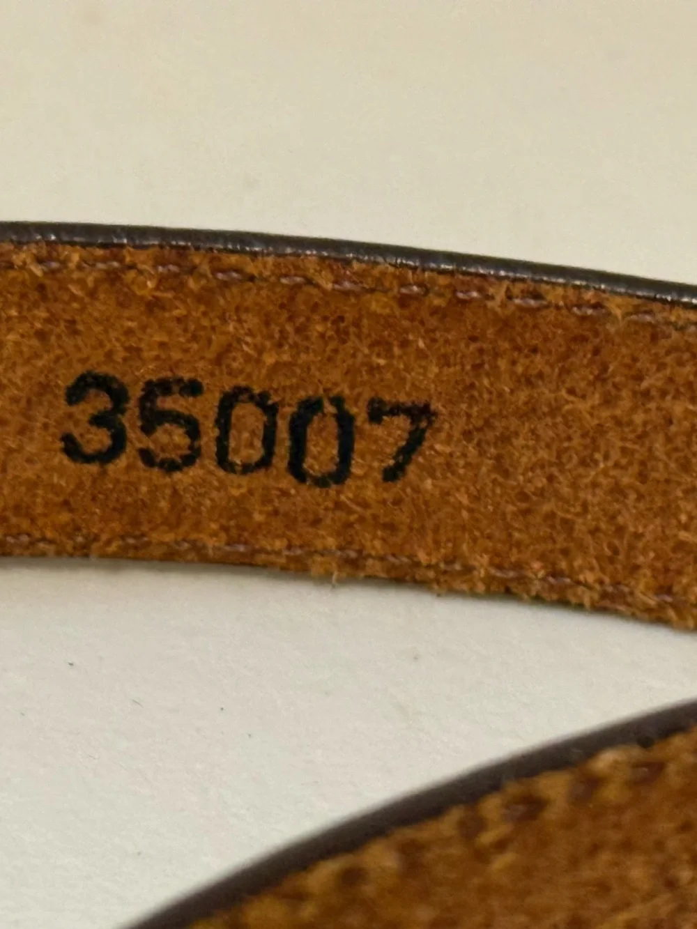 Vintage Brighton Belt Brown‎ Leather Croc Embossed 90s 35”L
